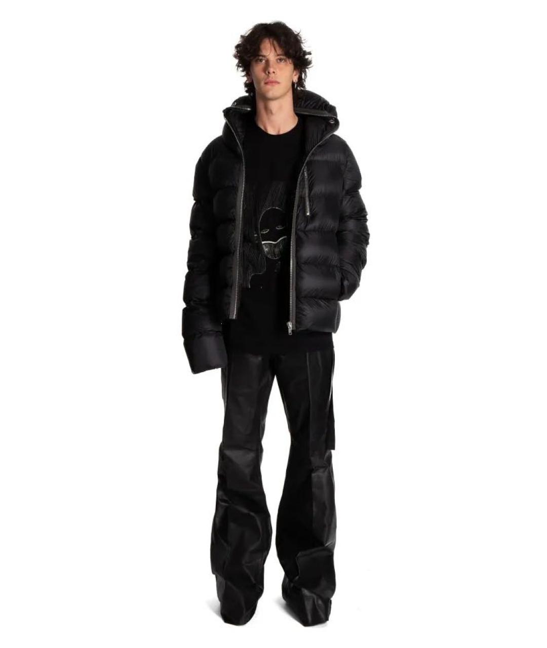 RICK OWENS Черный полиамидовый пуховик, фото 7