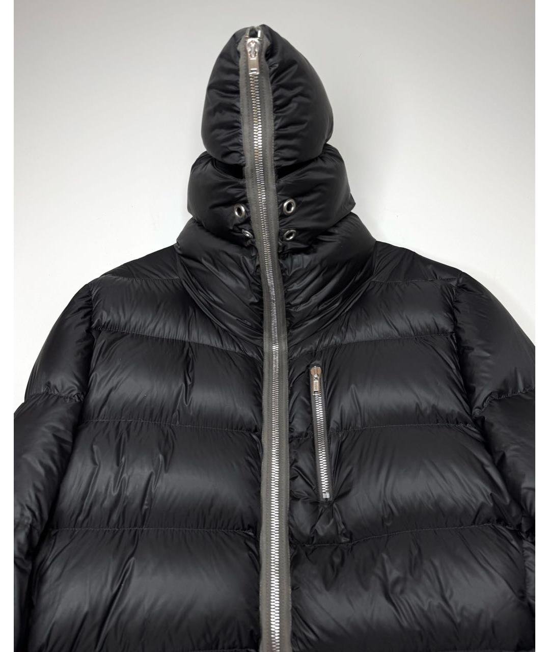 RICK OWENS Черный полиамидовый пуховик, фото 4