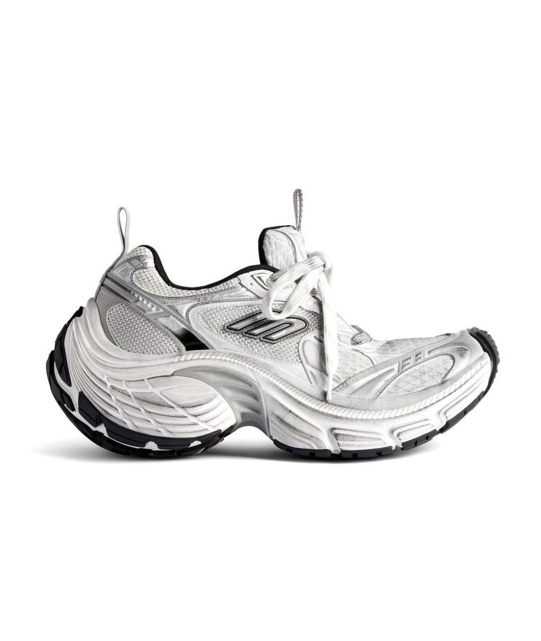 BALENCIAGA Белые текстильные кроссовки, фото 7