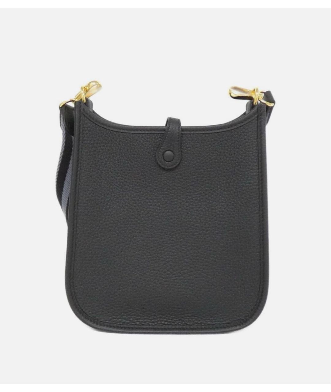 HERMES Черная кожаная сумка через плечо, фото 2