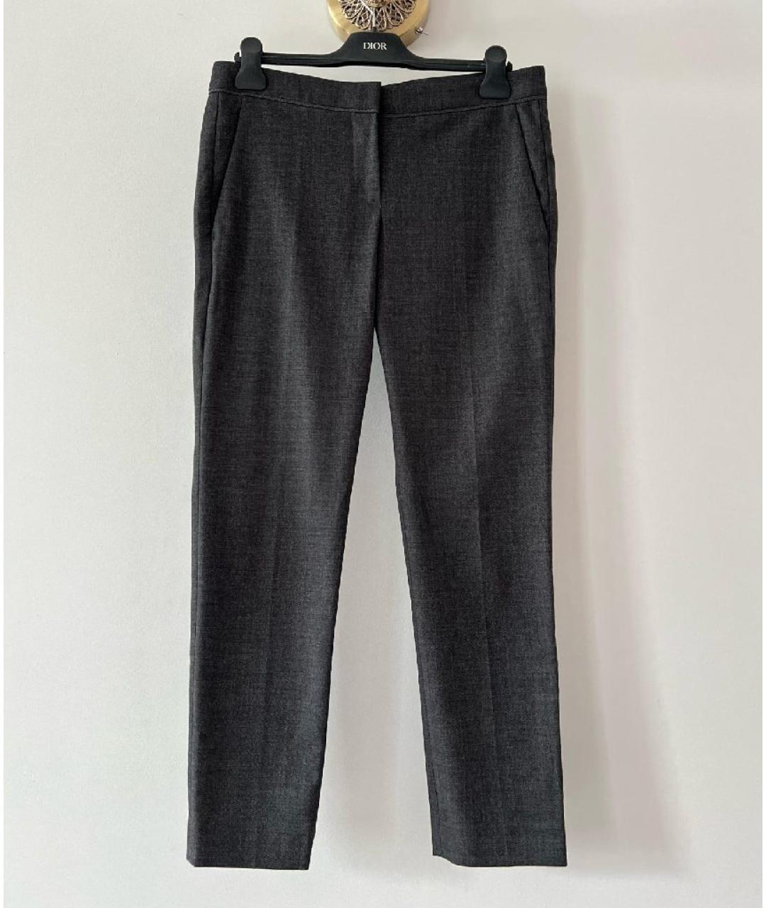 BRUNELLO CUCINELLI Серые брюки широкие, фото 7