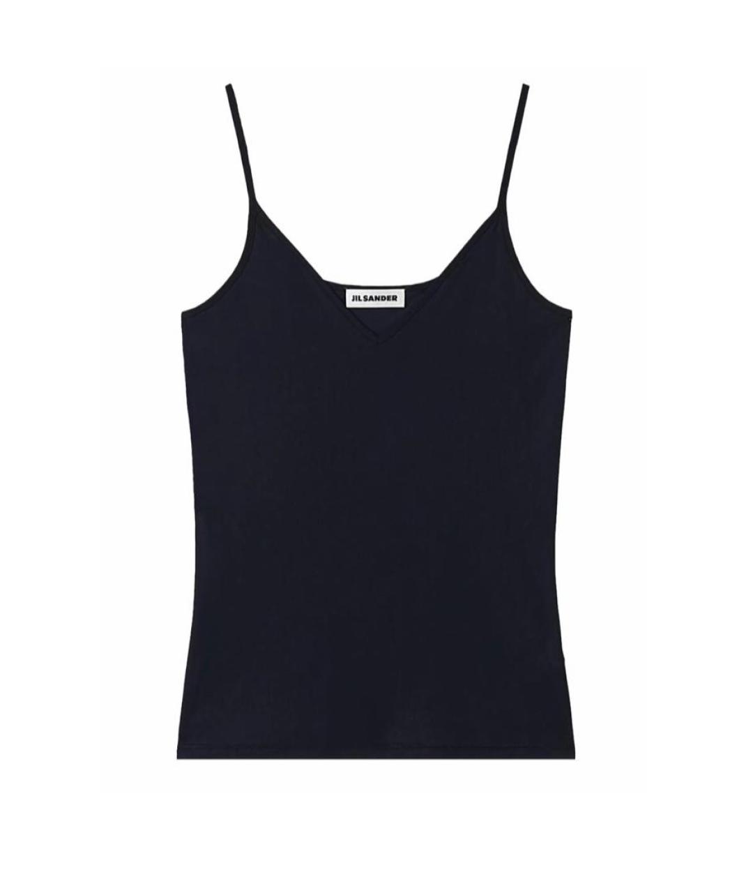 JIL SANDER Черная полиамидовая майка, фото 7