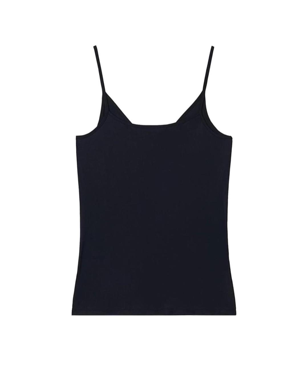 JIL SANDER Черная полиамидовая майка, фото 2