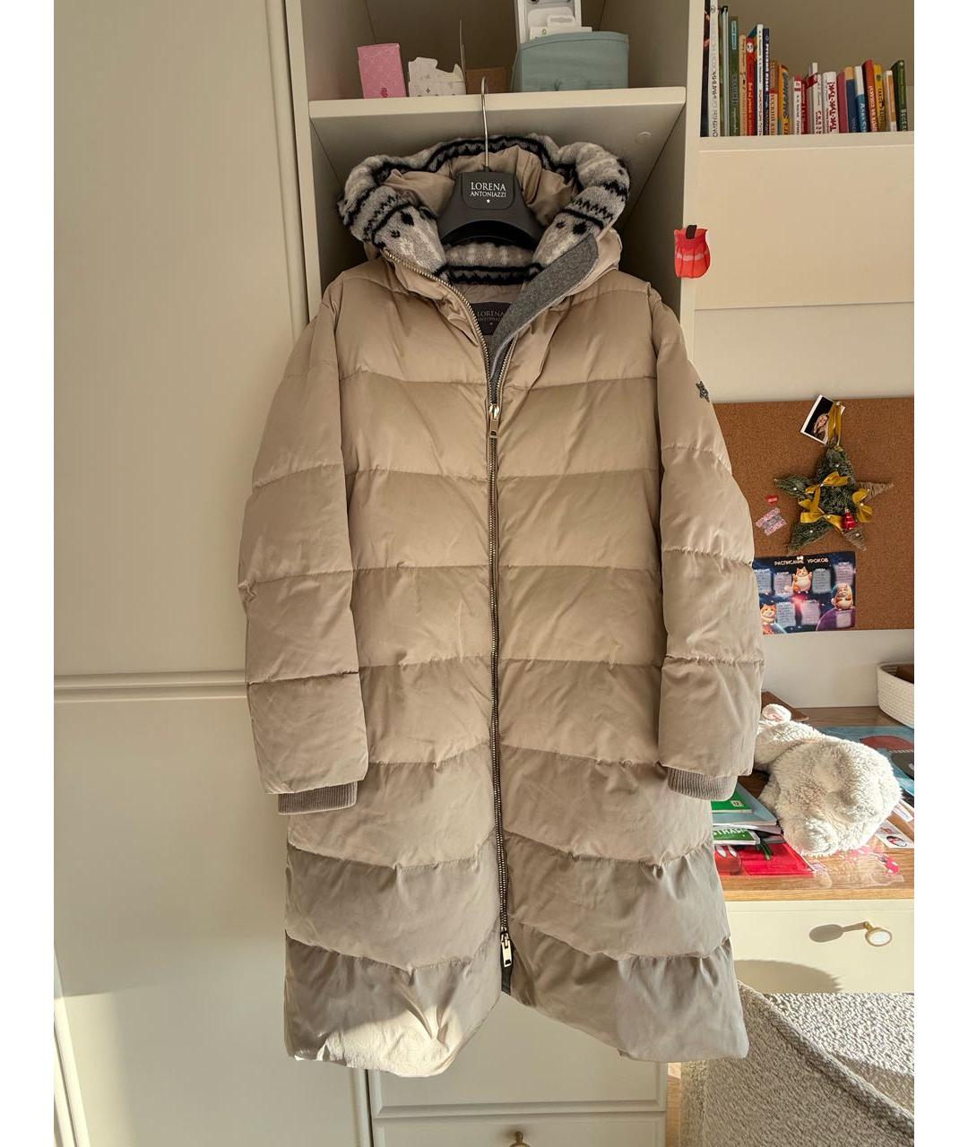 LORENA ANTONIAZZI Бежевый пуховик, фото 8