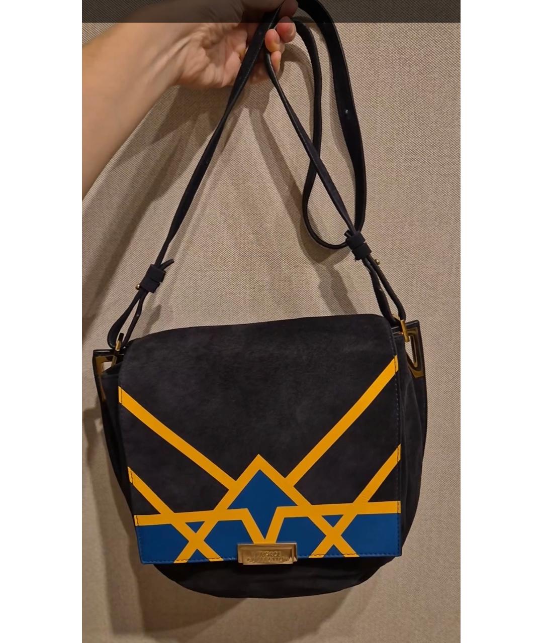 VERSACE Мульти замшевая сумка через плечо, фото 2