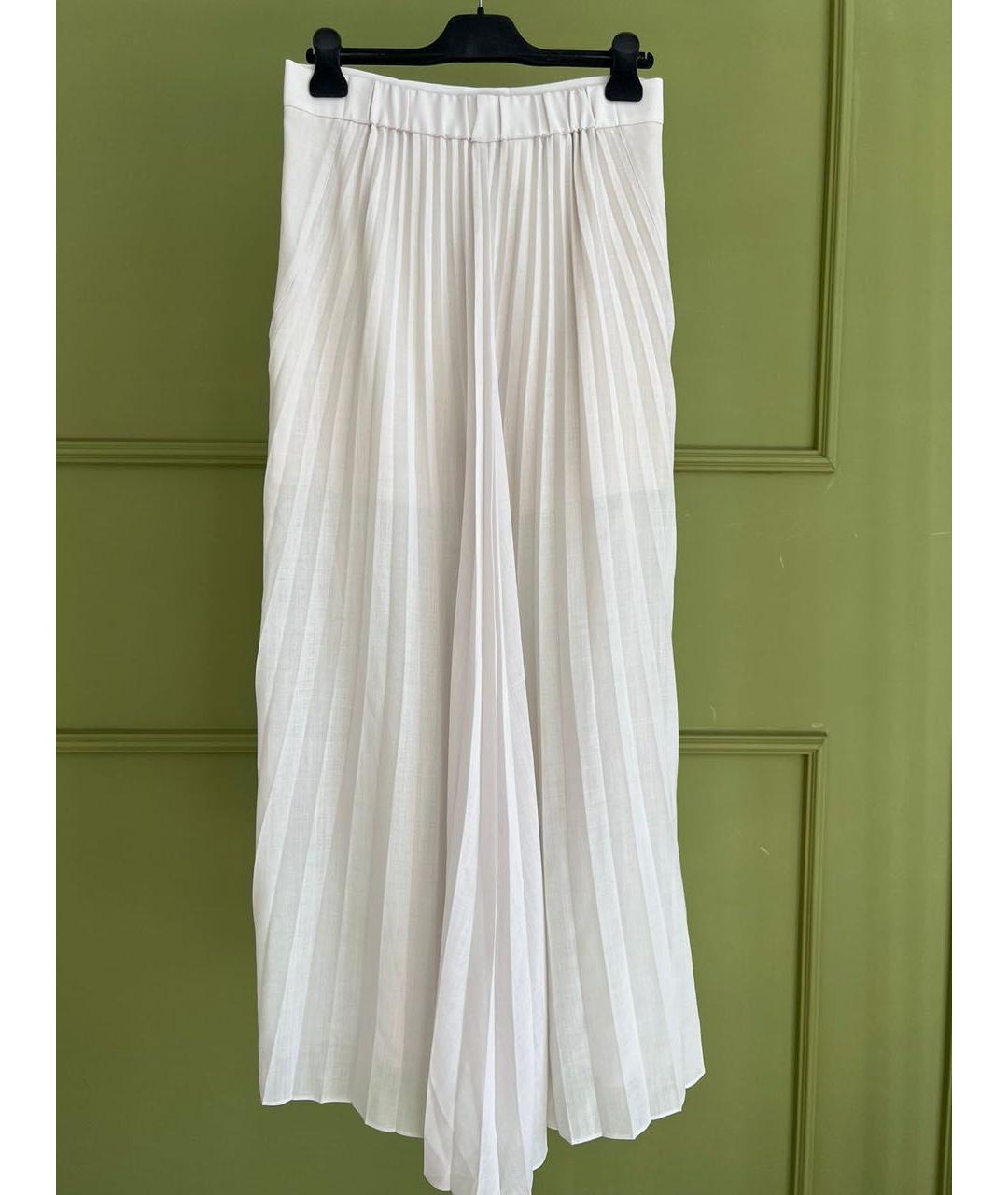 BRUNELLO CUCINELLI Бежевая юбка макси, фото 9