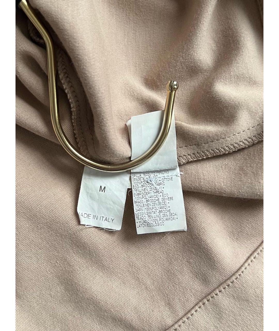 BRUNELLO CUCINELLI Коричневая футболка, фото 8