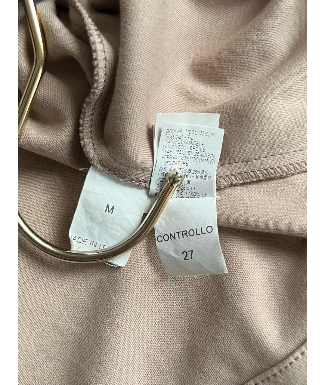 BRUNELLO CUCINELLI Коричневая футболка, фото 7