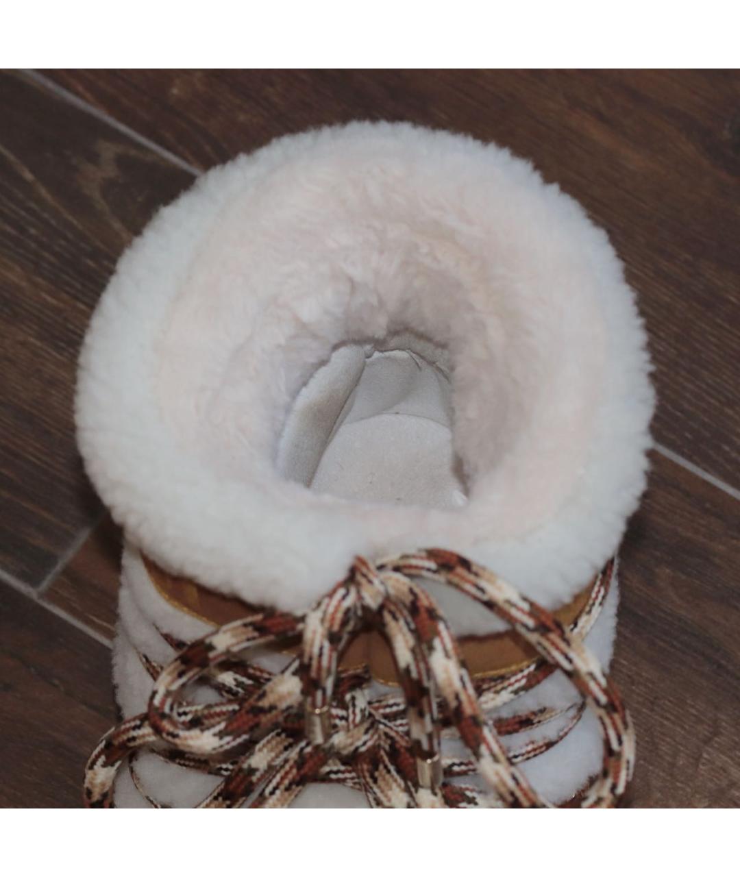 MOON BOOT Коричневые замшевые ботинки, фото 8