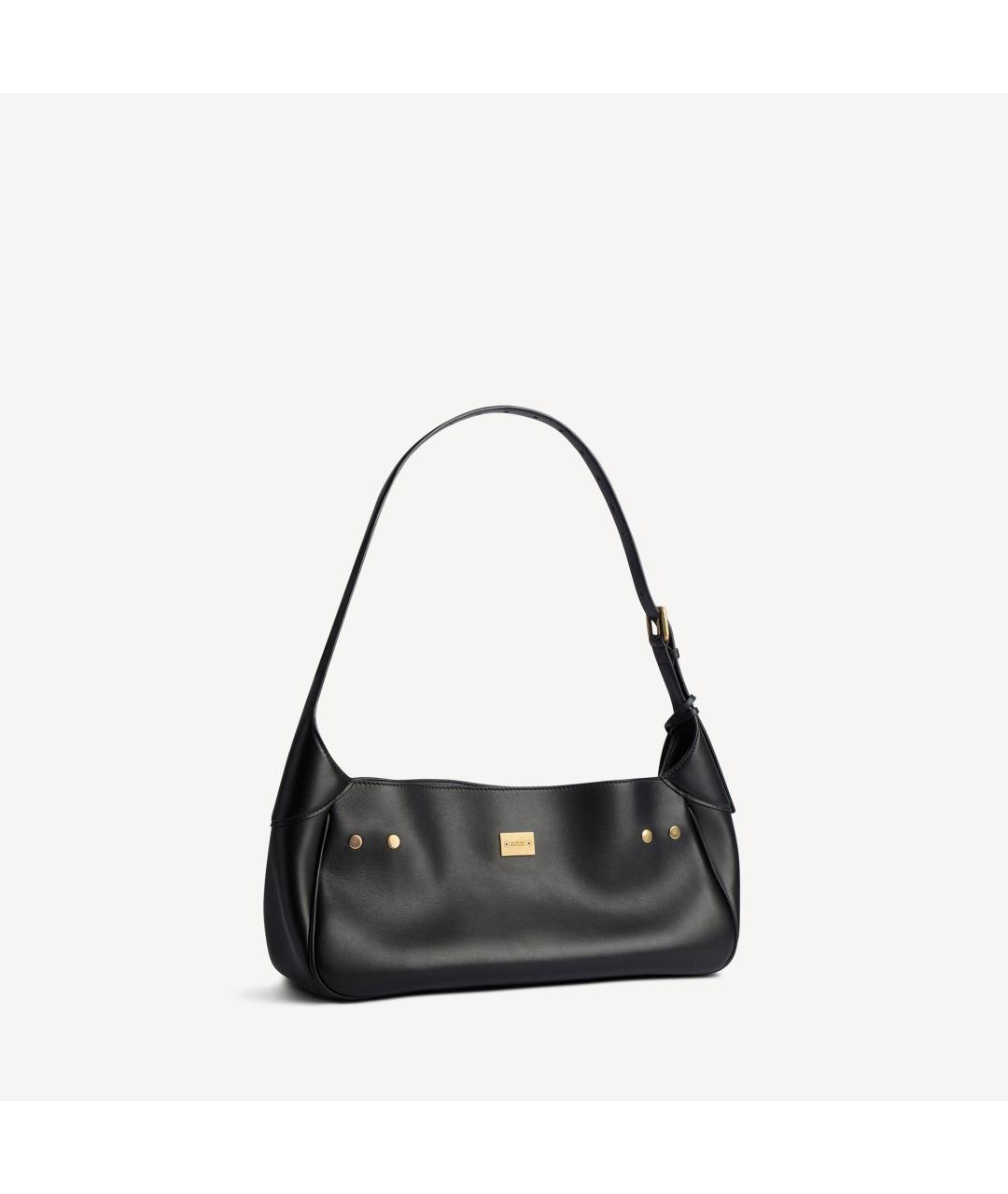 BALENCIAGA Черная кожаная сумка через плечо, фото 3