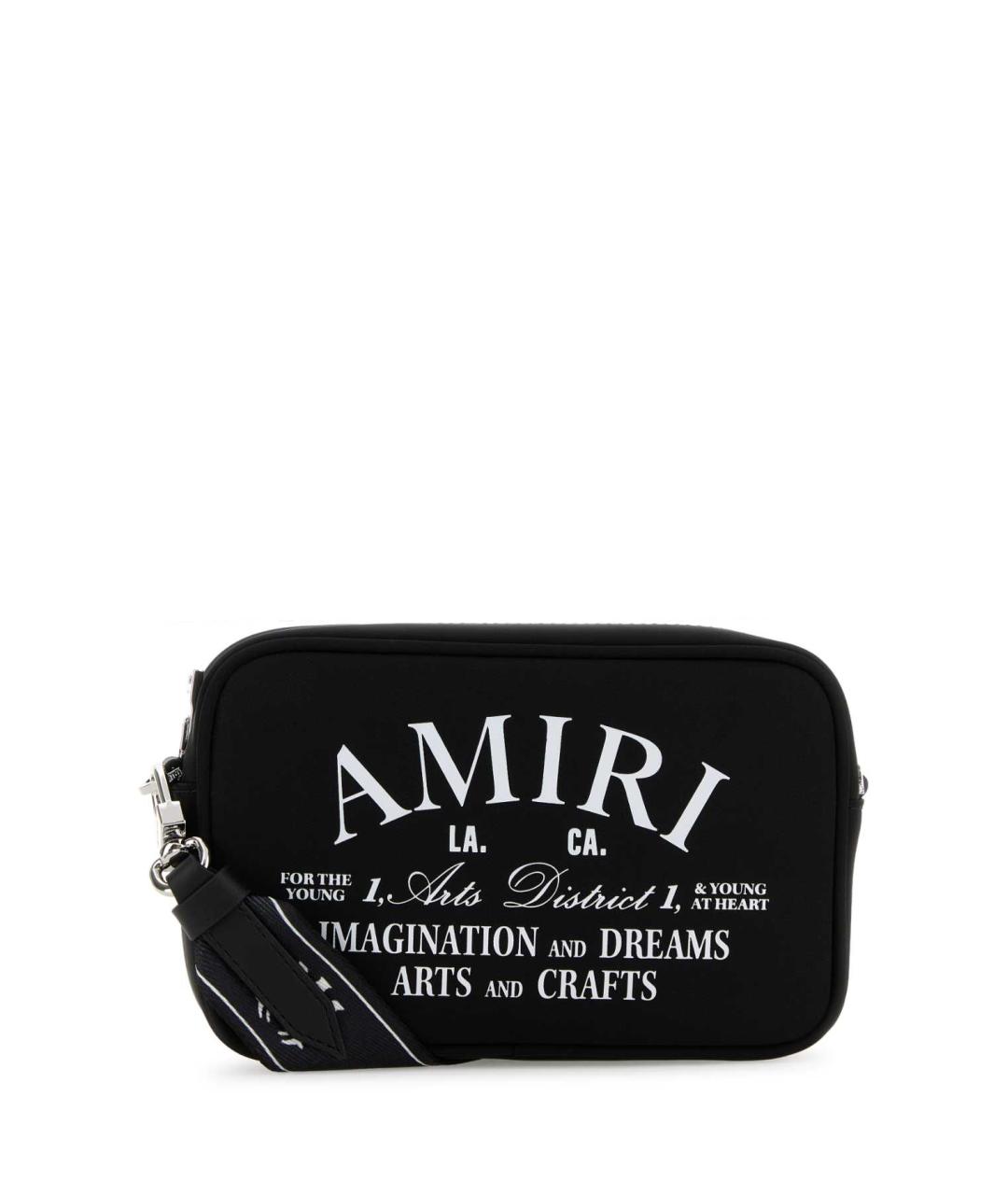AMIRI Черная тканевая сумка на плечо, фото 1