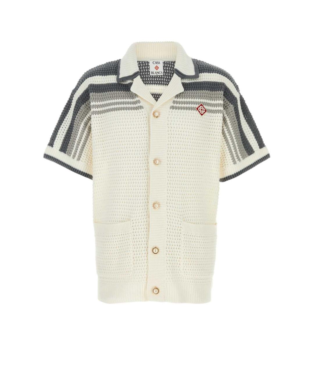 CASABLANCA Белая хлопковая кэжуал рубашка, фото 1