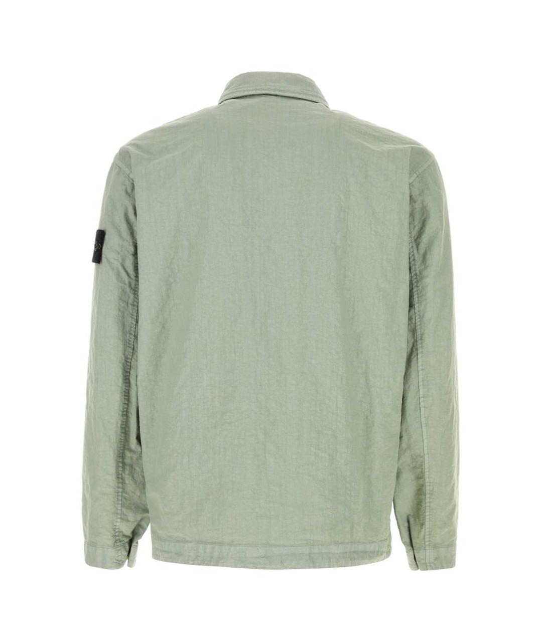 STONE ISLAND Зеленая синтетическая куртка, фото 2