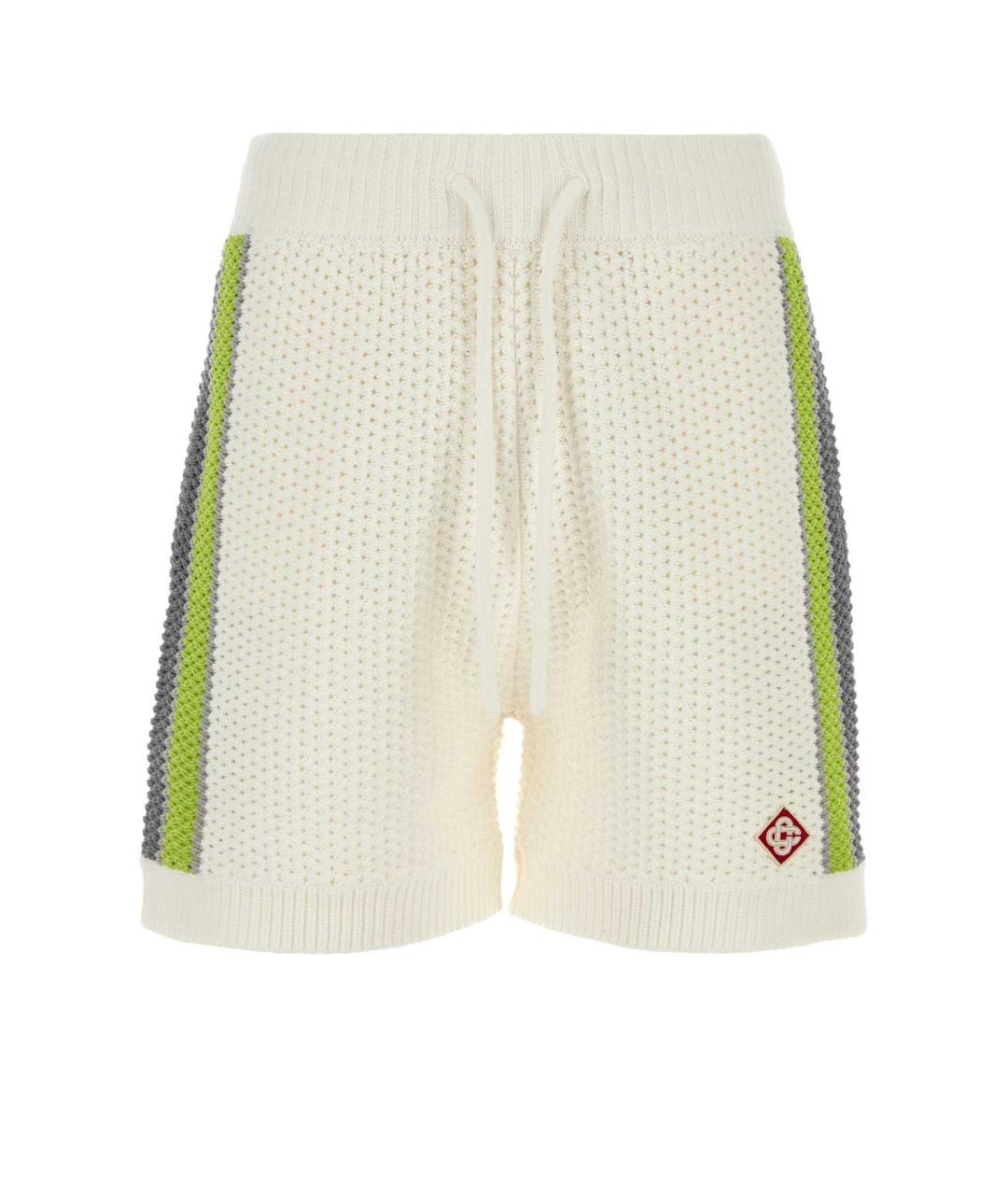 CASABLANCA Белые хлопковые шорты, фото 1