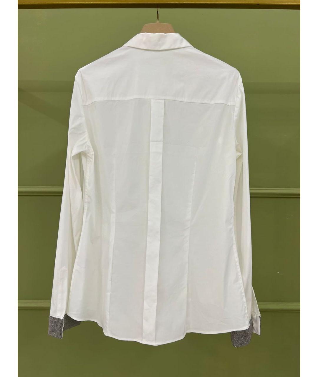 BRUNELLO CUCINELLI Белая хлопковая рубашка, фото 3