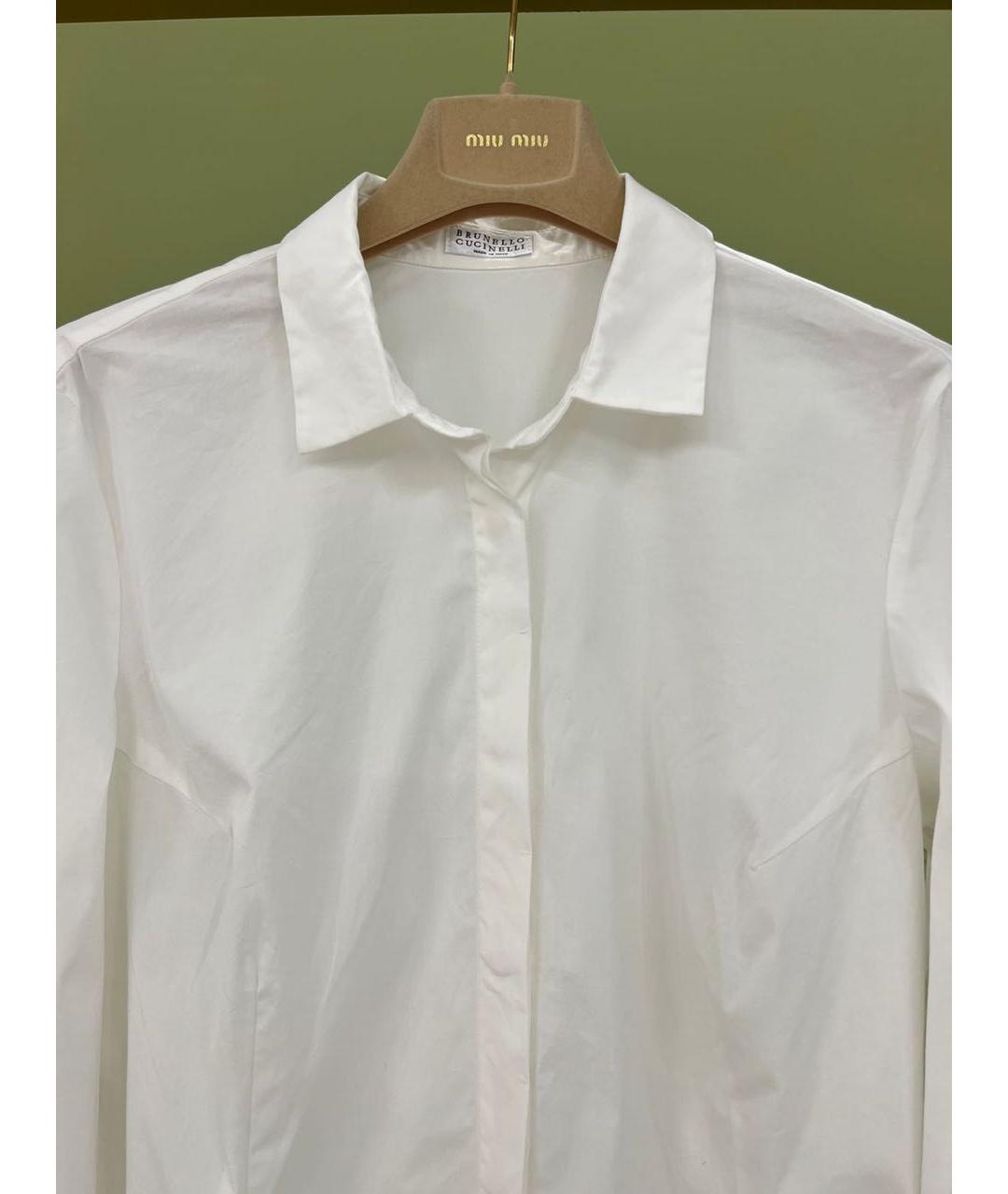 BRUNELLO CUCINELLI Белая хлопковая рубашка, фото 2