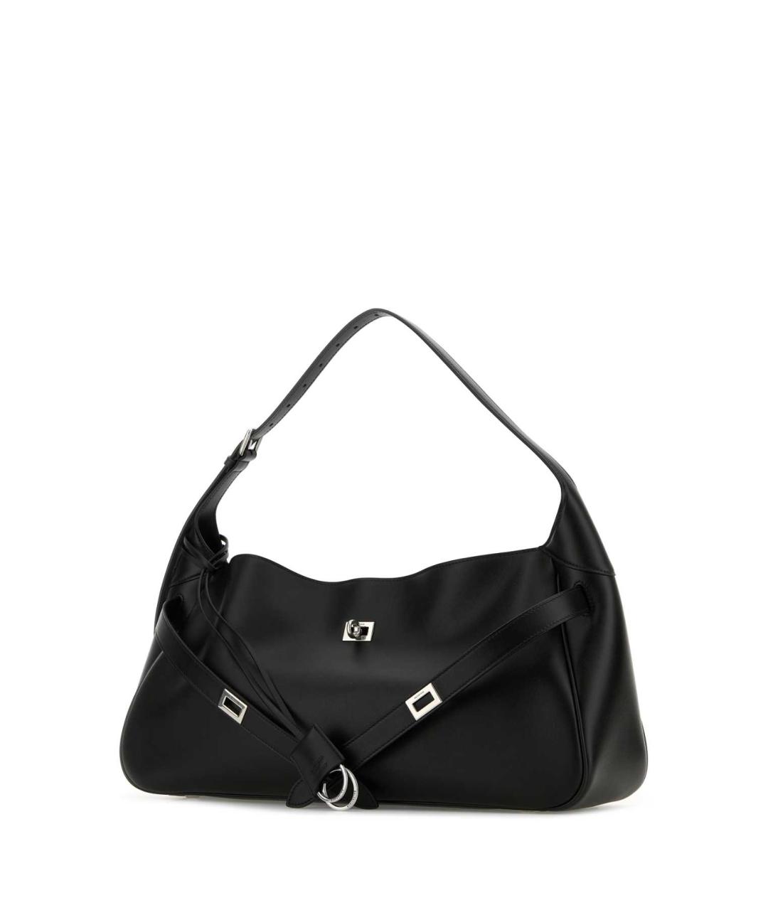 BALENCIAGA Черная кожаная сумка через плечо, фото 2