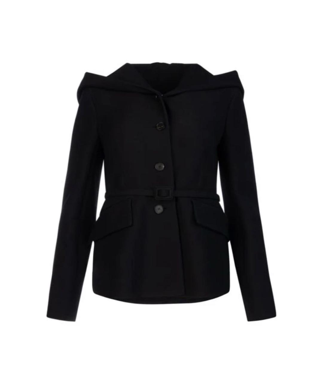 CHRISTIAN DIOR Черный шерстяной жакет/пиджак, фото 1