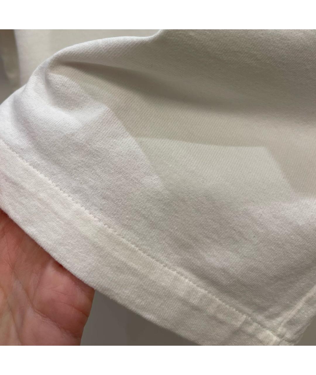 JIL SANDER Белая хлопковая футболка, фото 8
