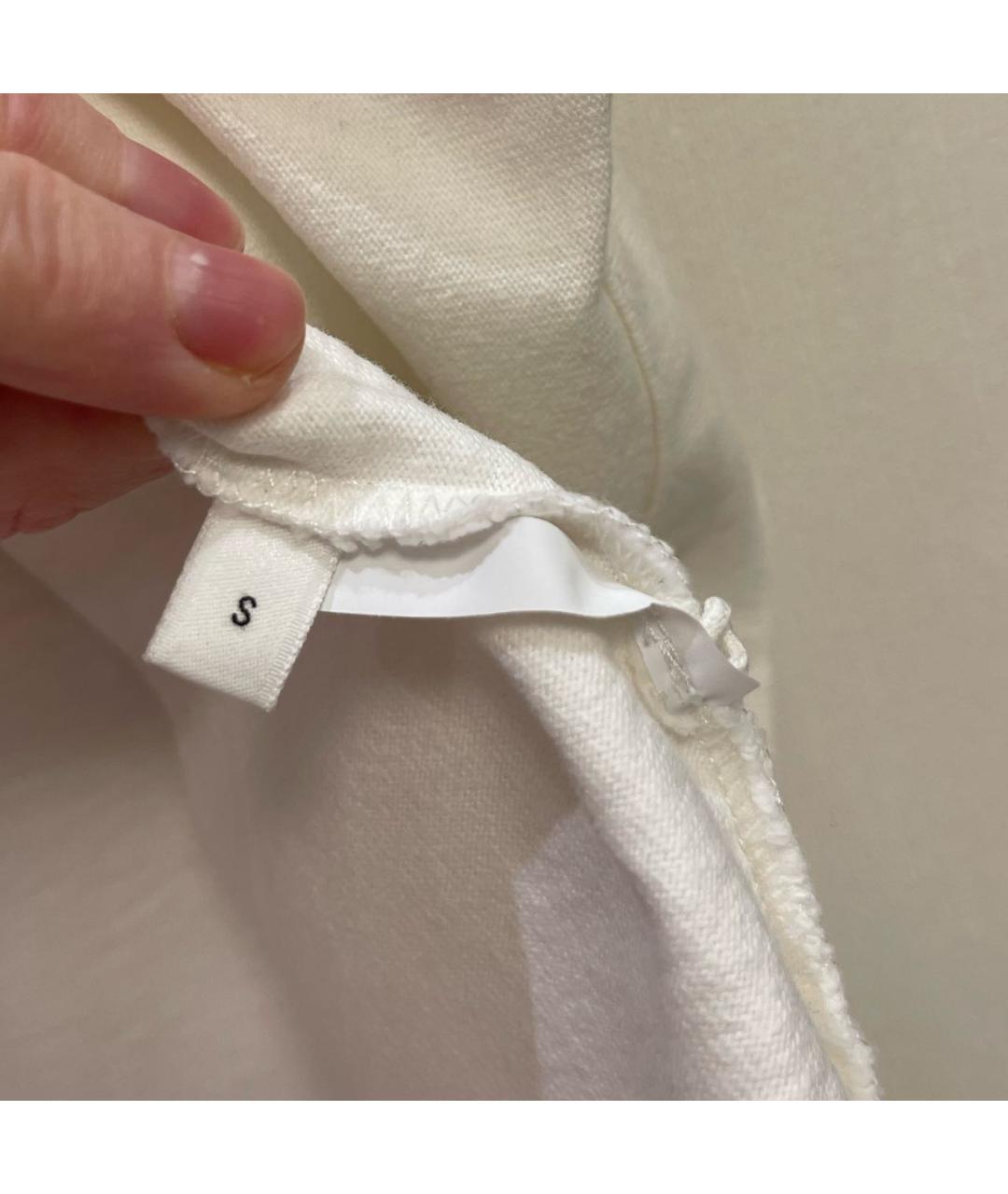 JIL SANDER Белая хлопковая футболка, фото 5