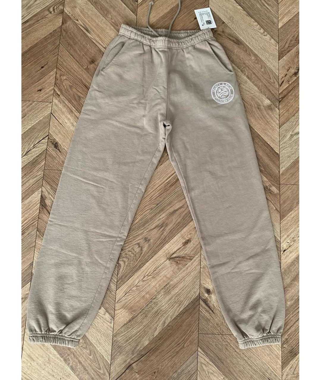 SPORTY AND RICH Бежевый хлопковый спортивные костюмы, фото 7