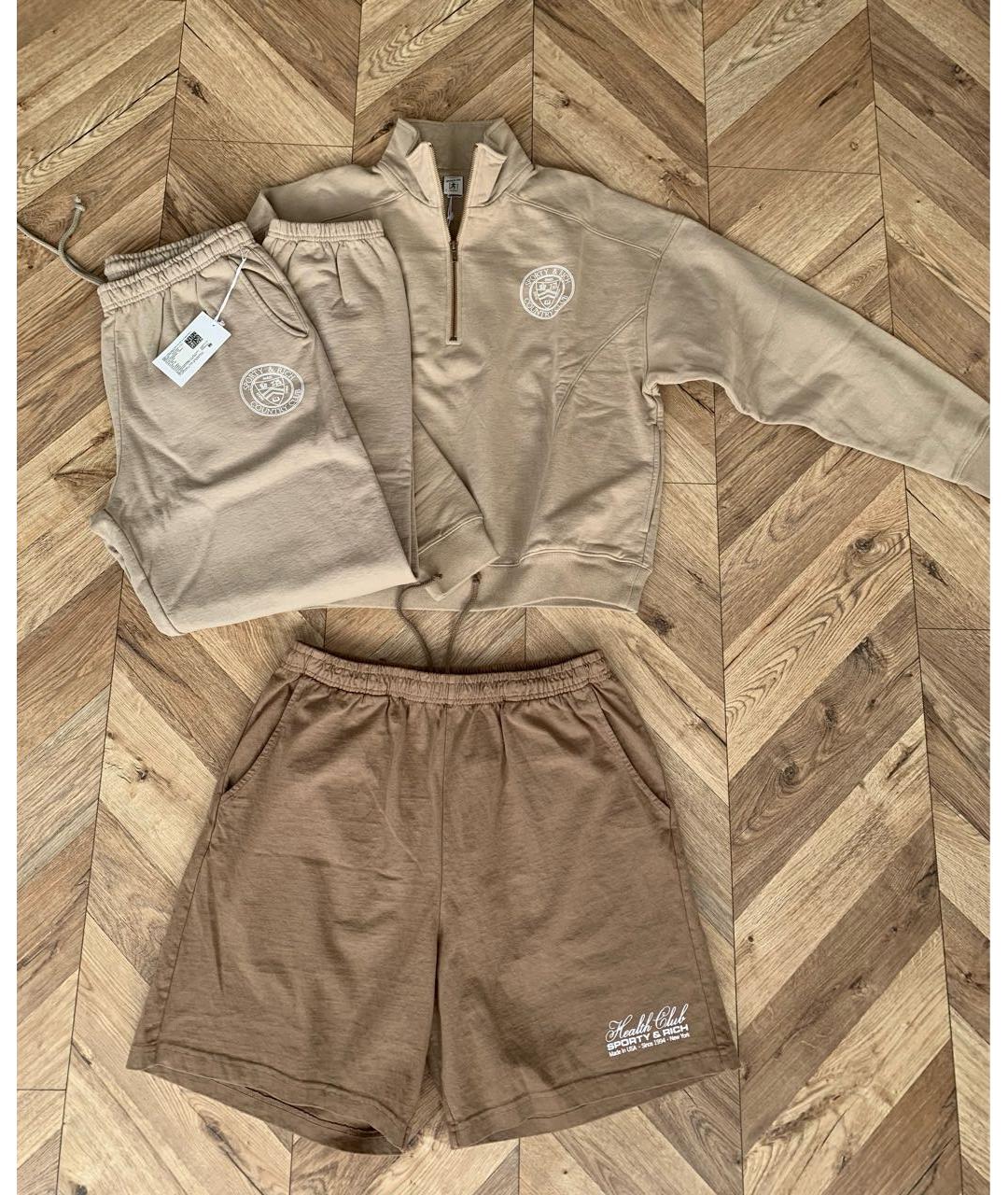 SPORTY AND RICH Бежевый хлопковый спортивные костюмы, фото 5