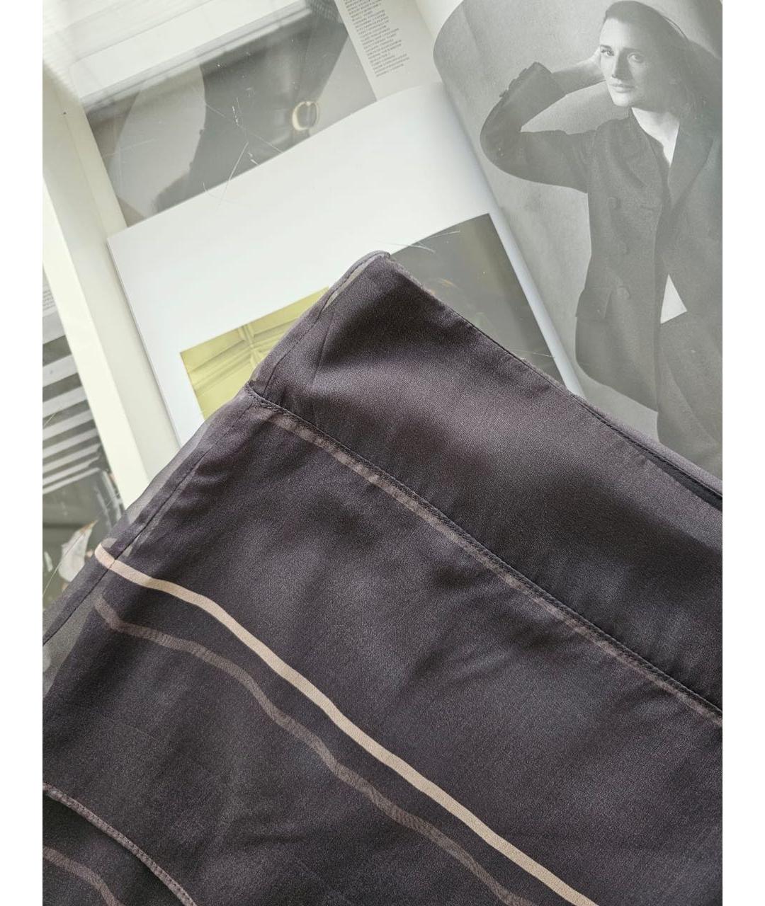 BRUNELLO CUCINELLI Антрацитовая юбка макси, фото 7
