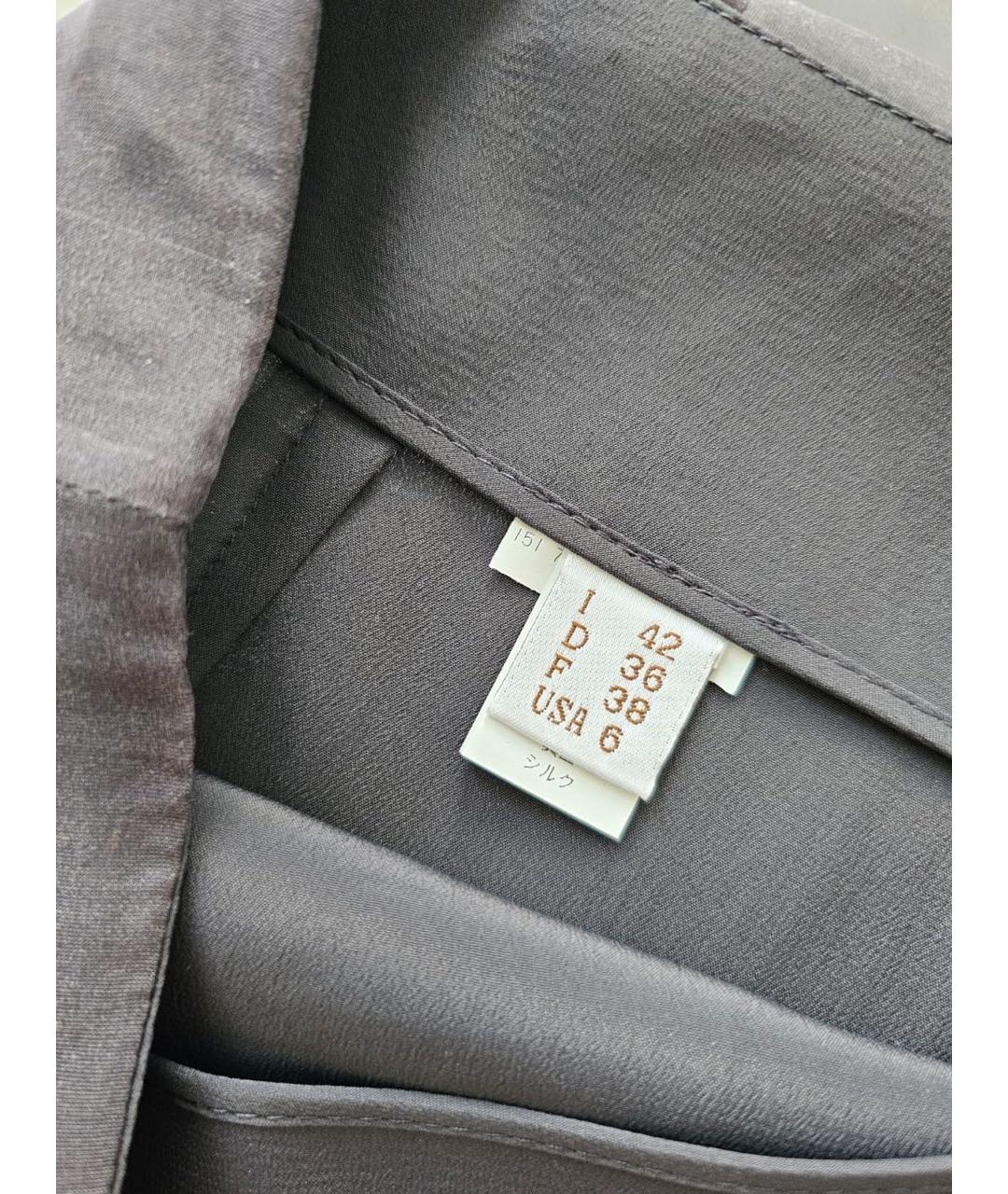 BRUNELLO CUCINELLI Антрацитовая юбка макси, фото 6