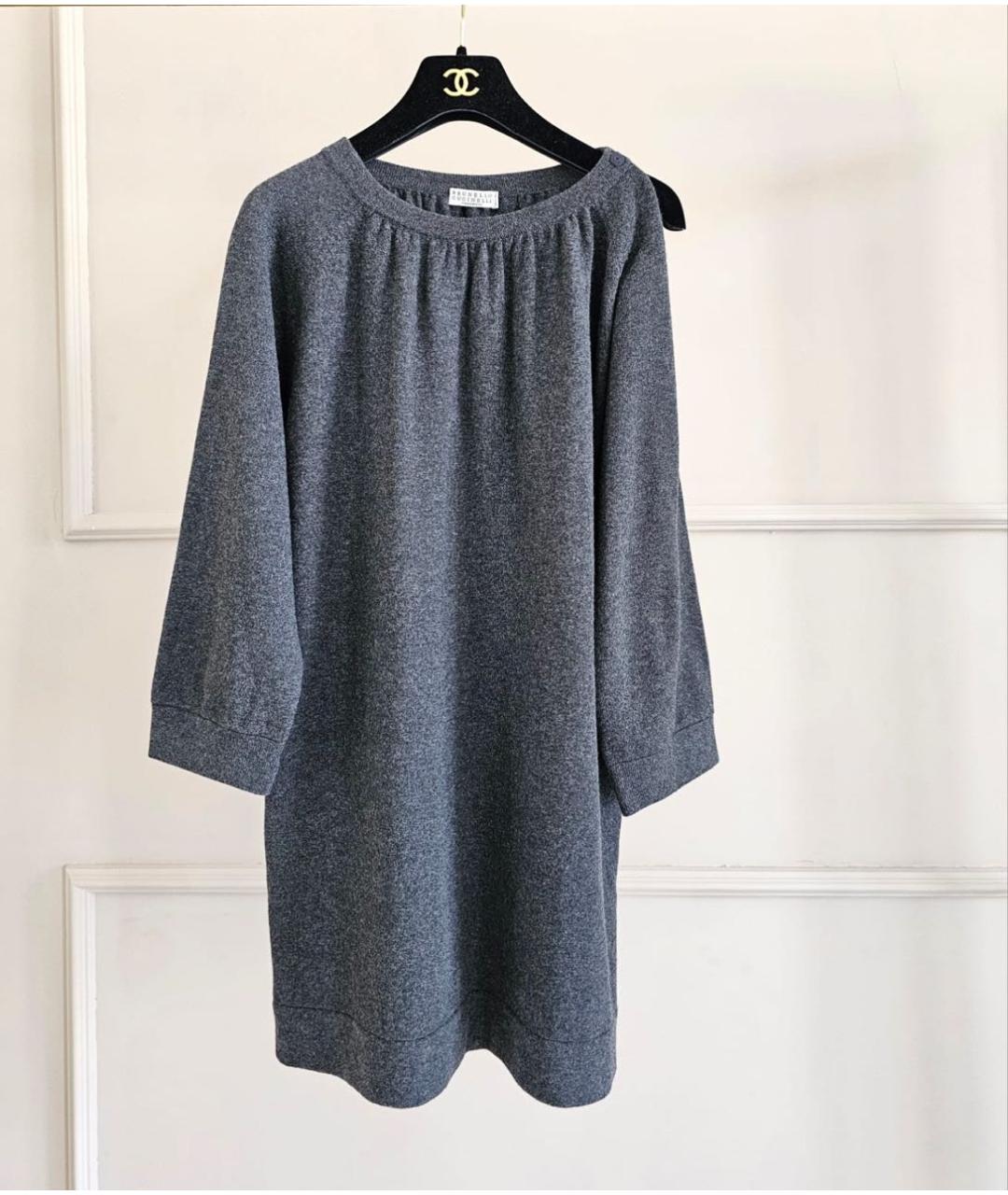 BRUNELLO CUCINELLI Серый кардиган, фото 8