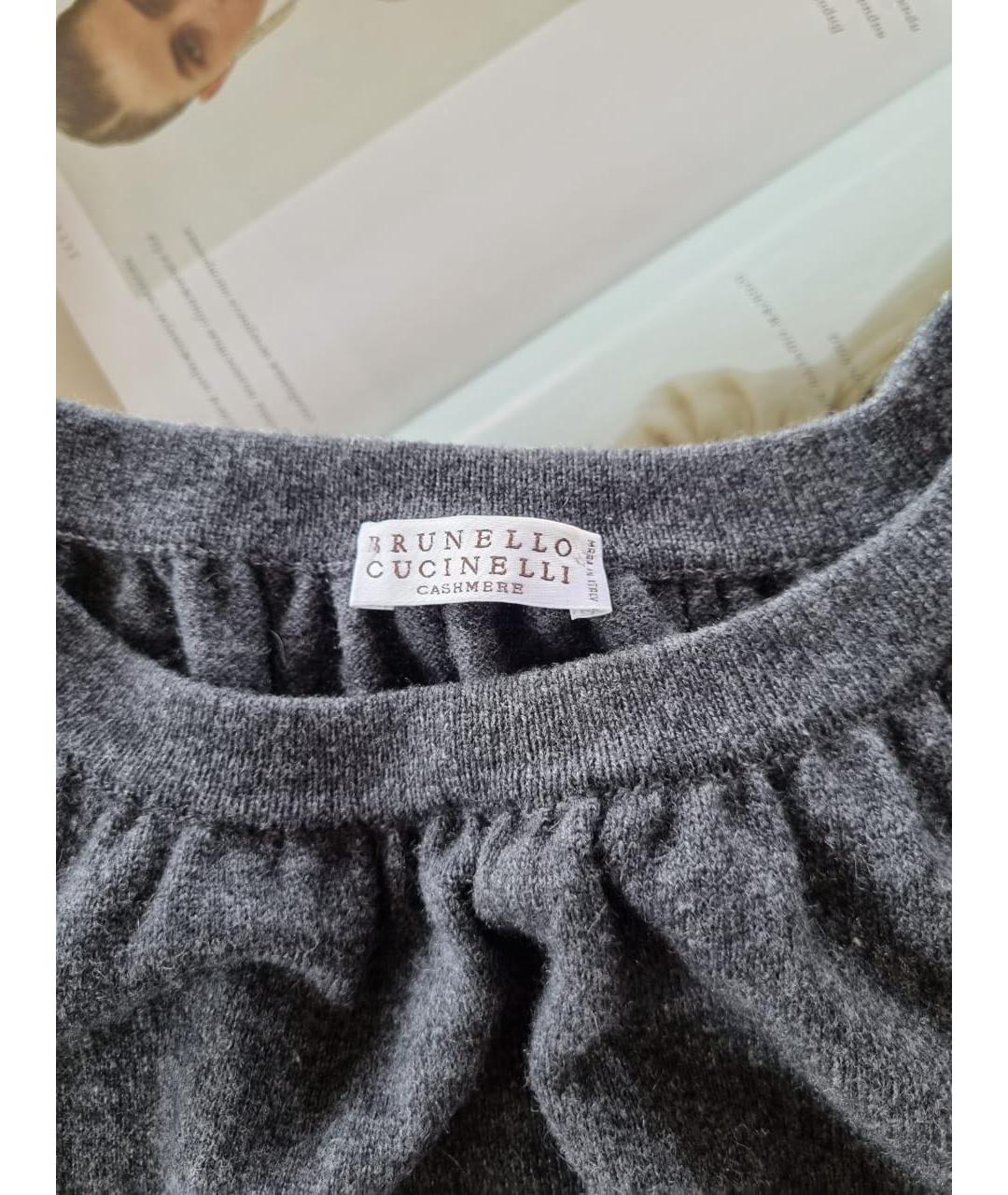 BRUNELLO CUCINELLI Серый кардиган, фото 5