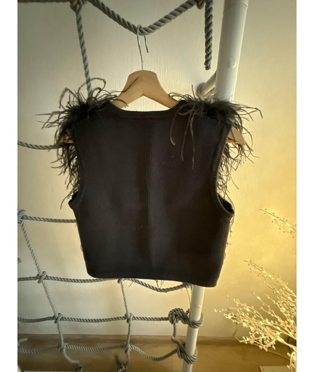 12 STOREEZ Антрацитовая хлопковая блузы, фото 2