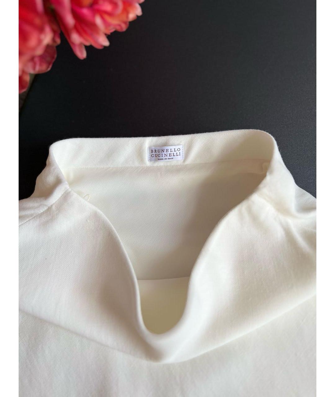 BRUNELLO CUCINELLI Бежевая юбка макси, фото 6