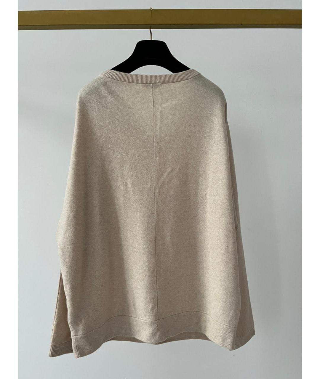 BRUNELLO CUCINELLI Бежевый джемпер / свитер, фото 3