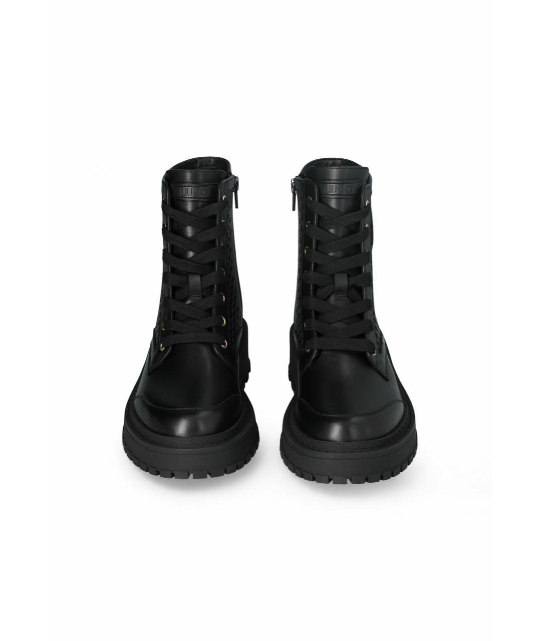 LIU JO Черные кожаные полусапоги, фото 2