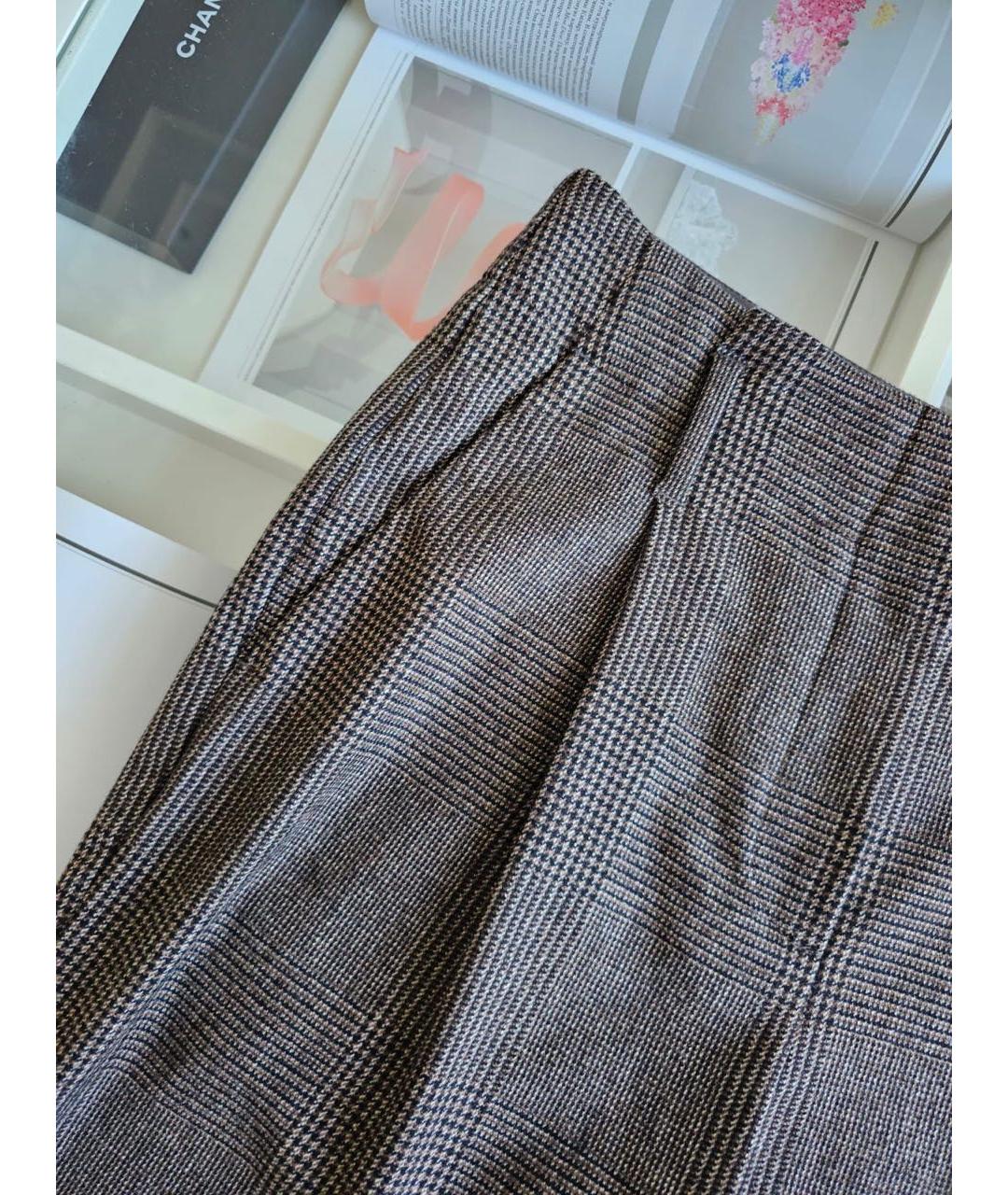 BRUNELLO CUCINELLI Коричневые брюки широкие, фото 3