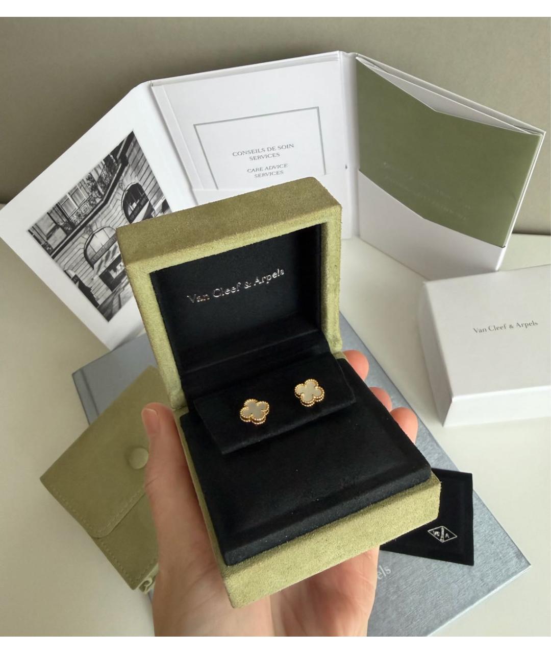 VAN CLEEF & ARPELS Золотые серьги из желтого золота, фото 3
