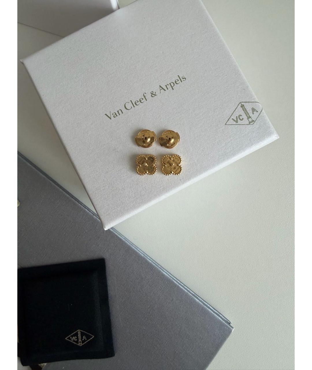 VAN CLEEF & ARPELS Золотые серьги из желтого золота, фото 6