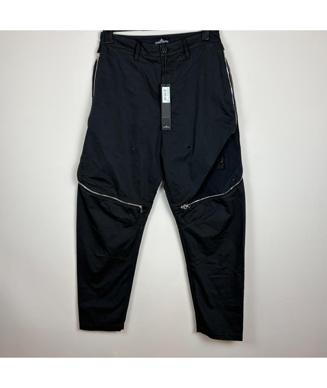 STONE ISLAND SHADOW PROJECT Черные хлопковые классические брюки, фото 10