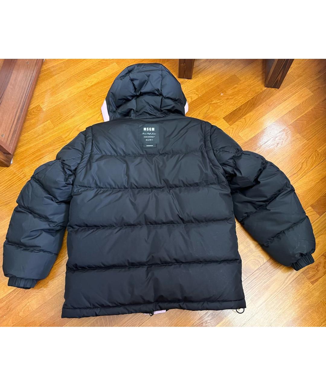 MSGM Черный пуховик, фото 3