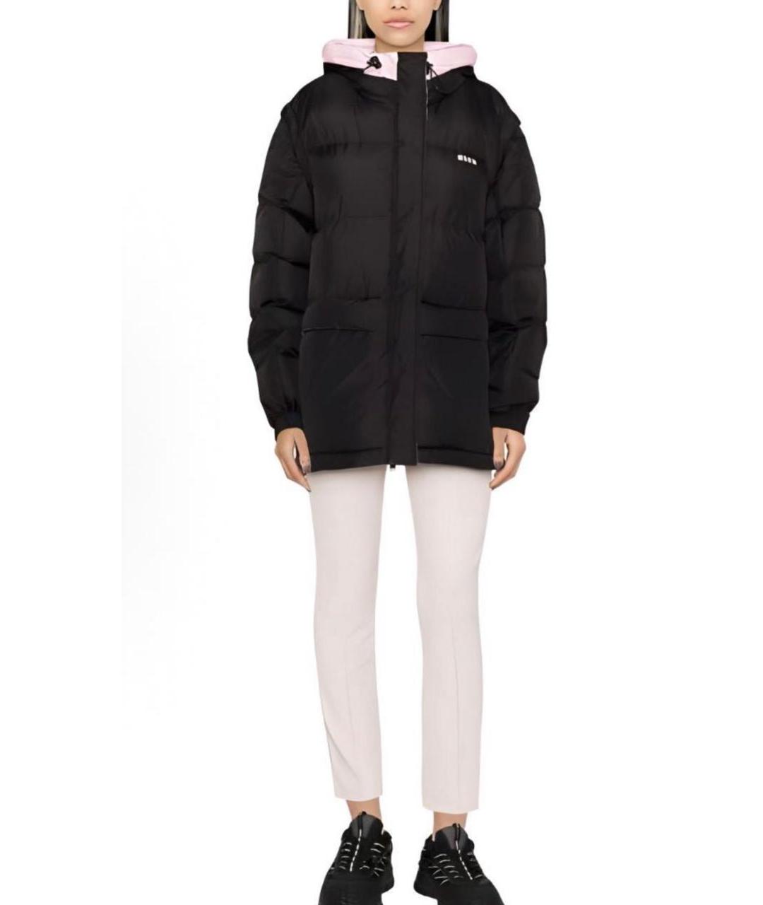 MSGM Черный пуховик, фото 2