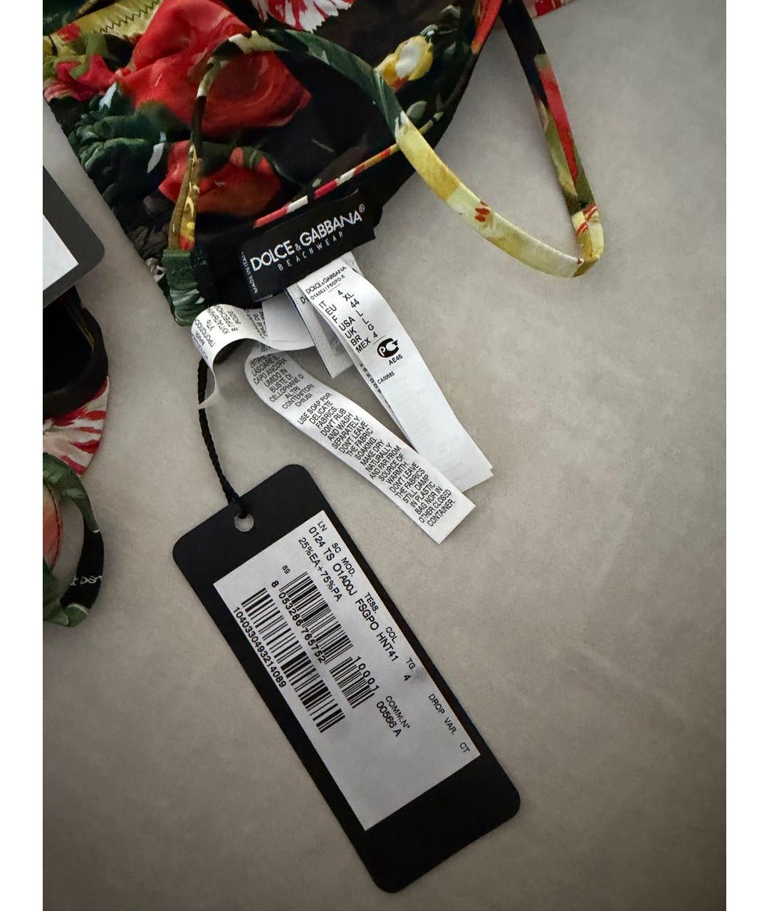 DOLCE&GABBANA Мульти полиамидовый купальник, фото 7