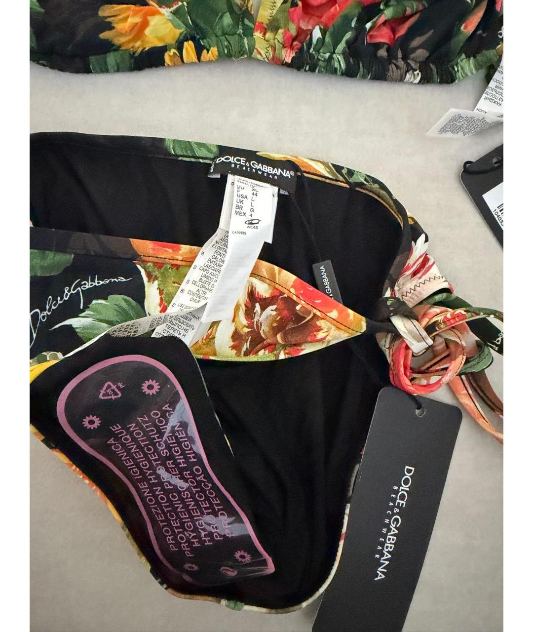 DOLCE&GABBANA Мульти полиамидовый купальник, фото 5