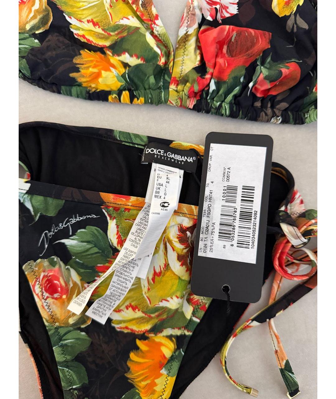 DOLCE&GABBANA Мульти полиамидовый купальник, фото 3