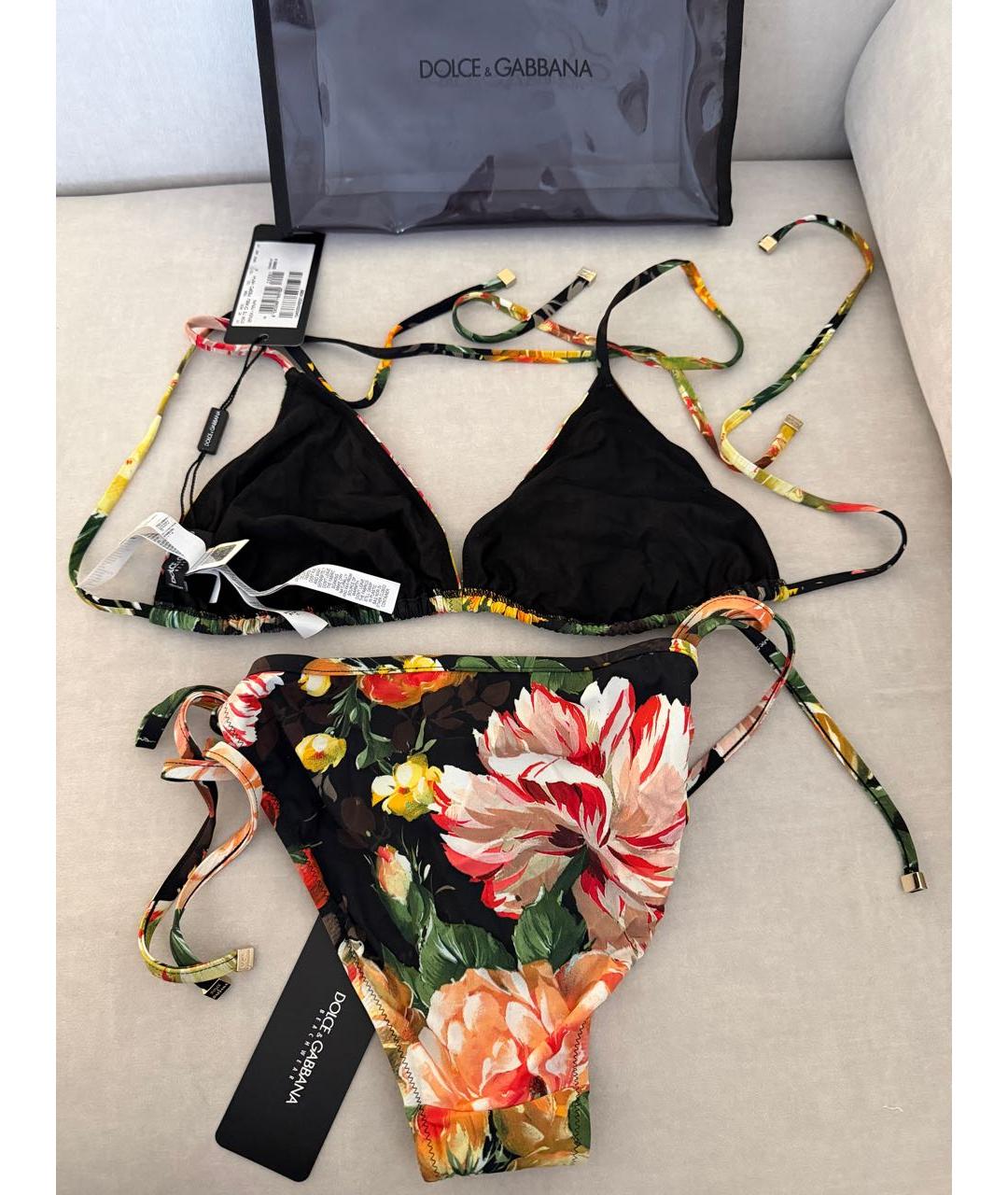 DOLCE&GABBANA Мульти полиамидовый купальник, фото 6