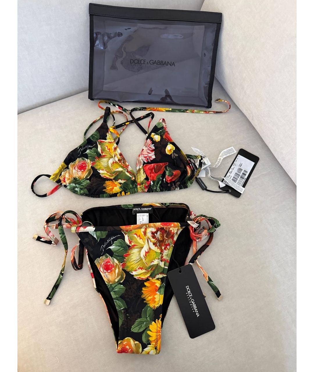 DOLCE&GABBANA Мульти полиамидовый купальник, фото 9