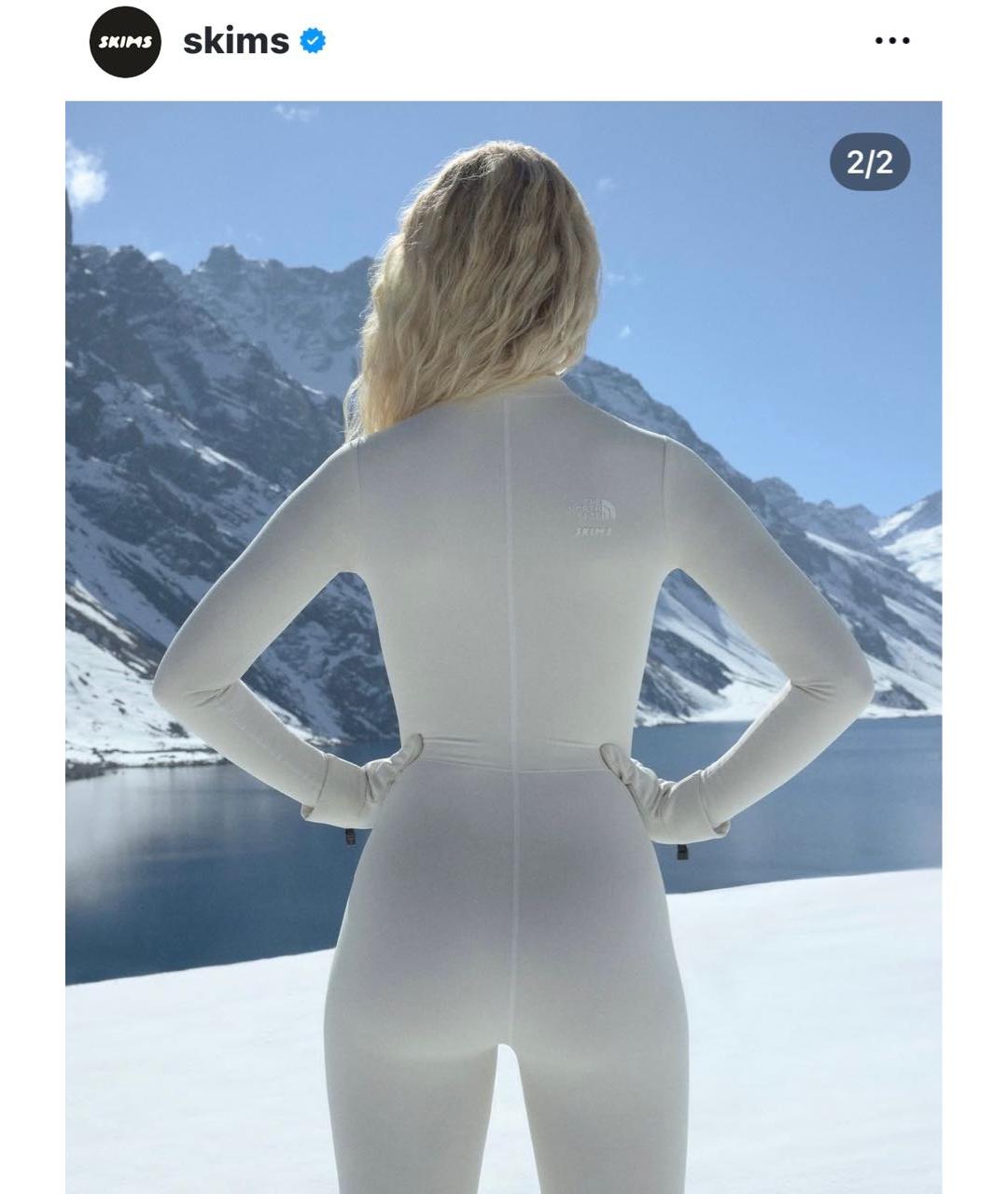 SKIMS Белый полиэстеровый комбинезон, фото 5