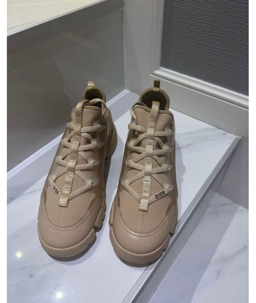 CHRISTIAN DIOR Бежевые кроссовки, фото 3