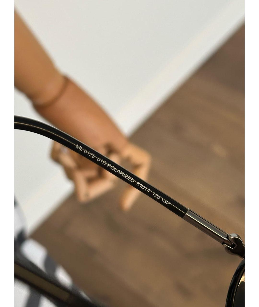 MONCLER Черные пластиковые солнцезащитные очки, фото 7