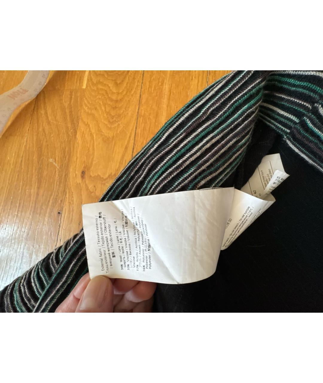 M MISSONI Серое шерстяное повседневное платье, фото 7