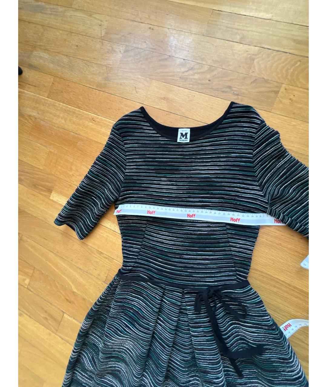 M MISSONI Серое шерстяное повседневное платье, фото 3